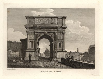 Vista del Arco de Tito, Roma de Unbekannt