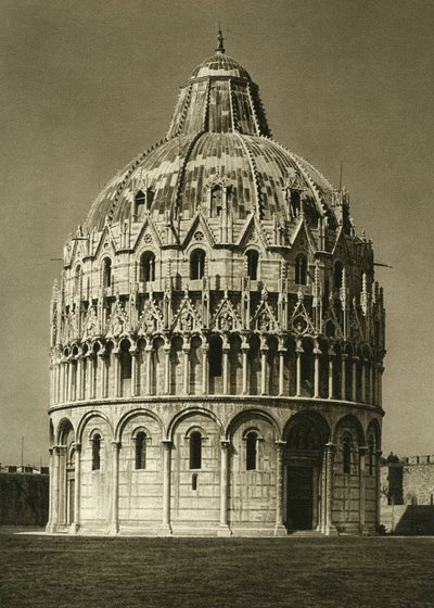 Vista del Baptisterio de Pisa de Unbekannt