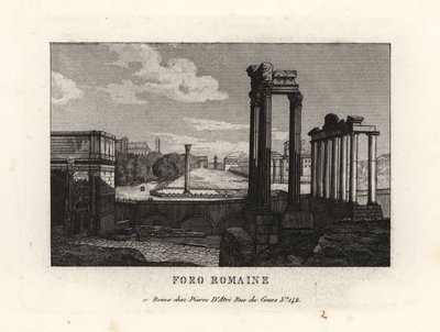 Vista del Foro Romano, Forum Romanum, Roma de Unbekannt