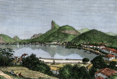 Vista del puerto de Río de Janeiro, Brasil de Unbekannter Künstler