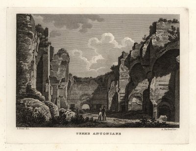 Vista de las ruinas de las Termas de Caracalla, Roma de Unbekannt