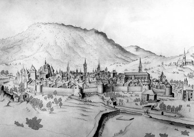 Vista de la ciudad de Chambery en Saboya de Unbekannter Künstler