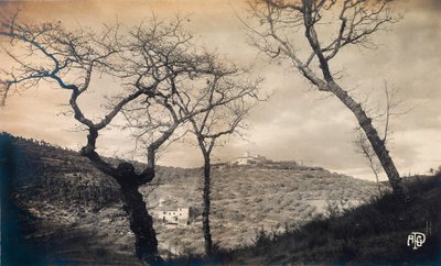 Vista de la campiña toscana de Unbekannter Künstler