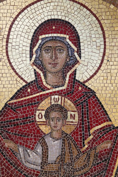 Mosaico de la Virgen y el Niño, 20150511, Chipre de Unbekannt