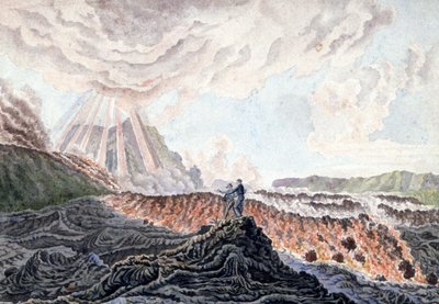 Erupción vocánica del Piton de la Fournaise, Isla Reunión de Unbekannter Künstler