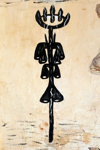 Pintura mural vudú en un convento. Togoville, Togo de Unbekannt