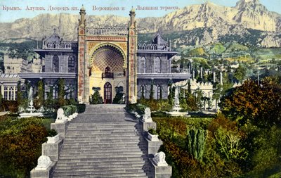 Palacio Vorontsov, Alupka, Crimea de Unbekannter Künstler