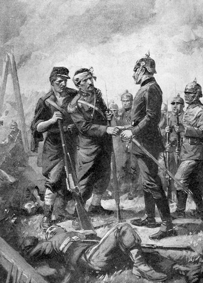 Primera Guerra Mundial - Suboficial francés herido 1914 de Unbekannter Künstler