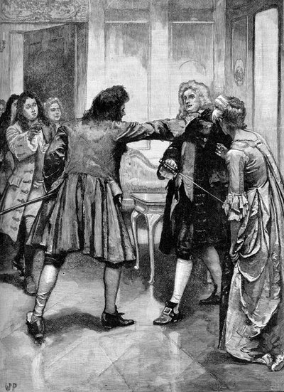 La disputa de Walpole con Townshend de Unbekannter Künstler