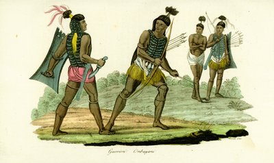 Guerreros con corazas de la isla de Ombai, Indonesia de Unbekannt