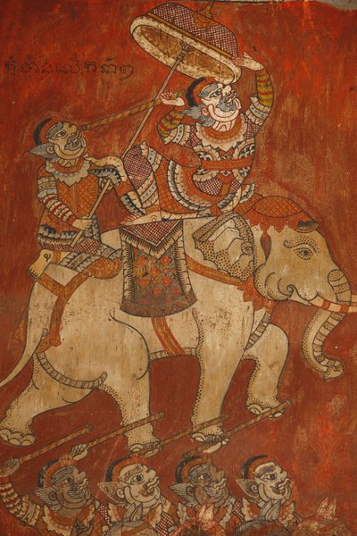 Wat Bo, Siem Reap: Pintura mural del Ramayana, Siem Reap, Camboya de Unbekannt