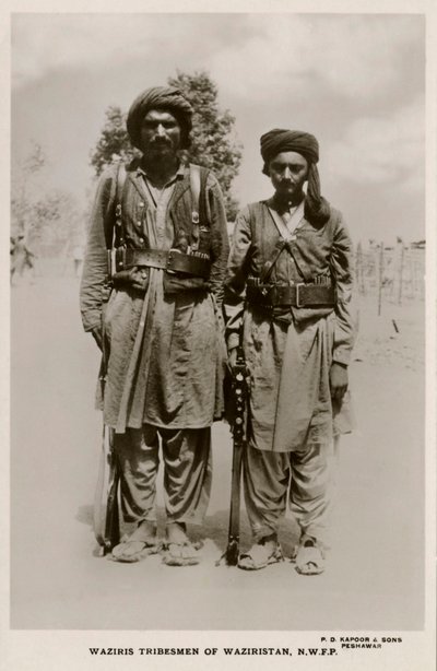Miembros de la tribu waziris de Waziristán, N.W.F.P. de Unbekannter Künstler