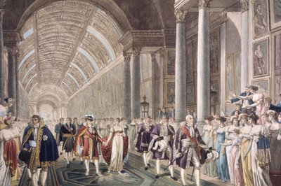 Boda de Napoleón I y María Luisa en el palacio del Louvre, hacia 1810 (grabado) de Unbekannter Künstler