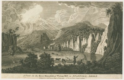 Wetton - Valle de Manifold: grabado, s.d. [siglo XIX] de Unbekannt