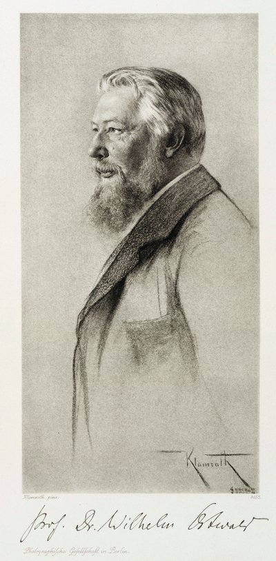 Wilhelm Ostwald, químico letón, c 1910 de Unbekannt