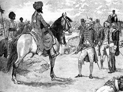 La rendición de William Bailie a Hyder Ali de Unbekannter Künstler