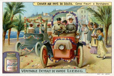 Invierno al sol: Desfile floral en Bordighera, Italia de Unbekannter Künstler