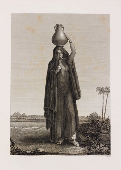 Mujer llevando una jarra de Unbekannt