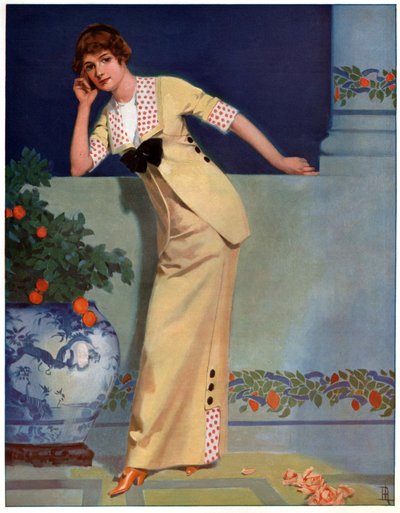 Mujer en el 2700. (Ilustración, ca. 1910) de Unbekannter Künstler