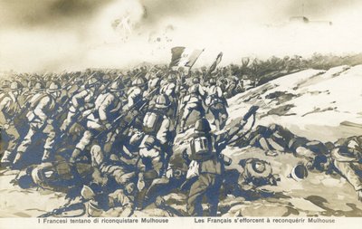 Primera Guerra Mundial: Los franceses retoman Mulhouse de Unbekannter Künstler