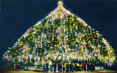 El árbol de Navidad viviente más grande del mundo, Wilmington de Unbekannter Künstler