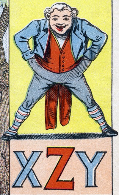 Letras XZY. Grabado en "ABC Les Images en Alphabet". Imágenes de Epinal. Pellerin y Cie, impresor-editor, Epinal, finales del siglo XIX, circa 1890. 10 páginas. Dim: 19.5 x 13.5 cm. de Unbekannt