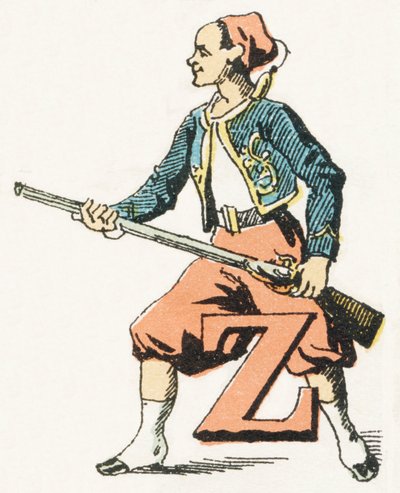 Z - Zuavo - Alfabeto Infantil, Ediciones Gordinne 1920 de Unbekannt