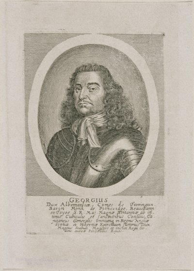 George Monk, duque de Albemarle y conde de Torrington de Unbekannter Stecher