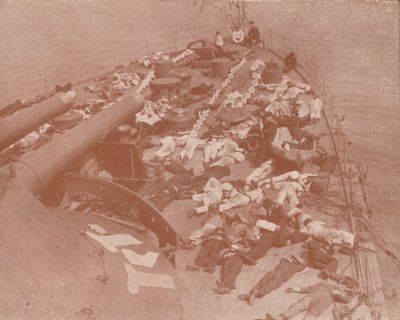 Una siesta por la tarde, c1918-1919 de Underwood and Underwood