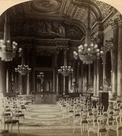 Salón de Baile, Palacio de Buckingham, Londres de Underwood and Underwood