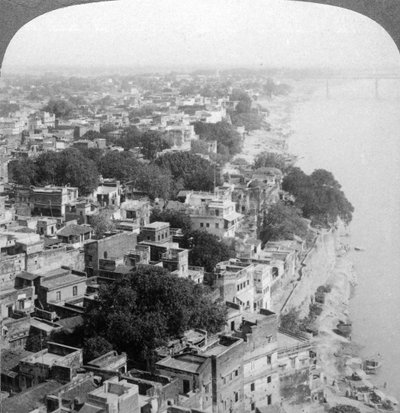 Benarés Varanasi, India, 1903 de Underwood and Underwood