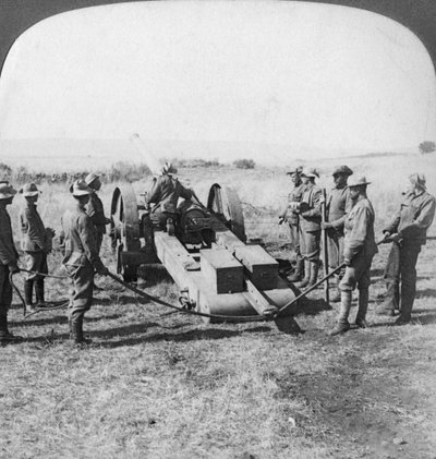 Cañón naval británico, Sudáfrica, Guerra de los Bóers, 1900 de Underwood and Underwood