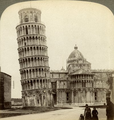 Catedral y Torre Inclinada de Pisa, Italia de Underwood and Underwood