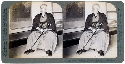 Conde Okuma, exministro de Asuntos Exteriores, líder del Partido Progresista, Tokio, Japón, 1904 de Underwood and Underwood