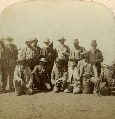 Principales comandantes del General Cronje después de rendirse, Sudáfrica, Guerra de los Bóeres, 1900 de Underwood and Underwood