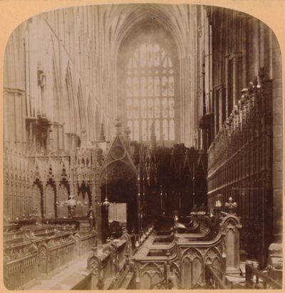 Interior de la Abadía de Westminster, Londres, Inglaterra de Underwood and Underwood