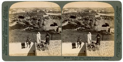 Jerusalén vista desde la Puerta de Damasco, Palestina, 1901 de Underwood and Underwood