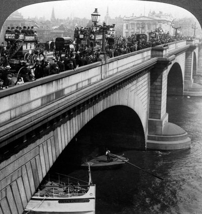 Puente de Londres, Londres, finales del siglo XIX de Underwood and Underwood