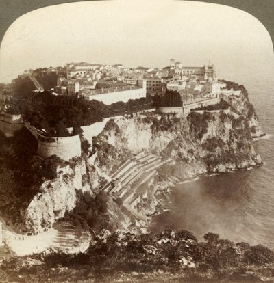 Capital de Monte Carlo, Mónaco - En el principado más pequeño de la tierra, 1899 de Underwood and Underwood