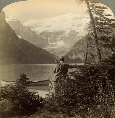 Monte Victoria, Montañas Rocosas, Alberta, Canadá de Underwood and Underwood