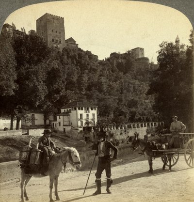 La Alhambra, Granada, Andalucía, España de Underwood and Underwood