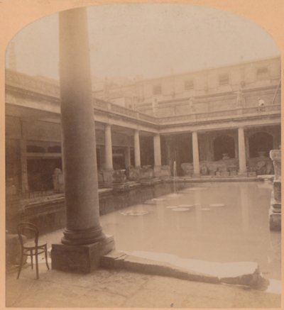 El antiguo baño romano, Bath, Inglaterra, 1900 de Underwood and Underwood