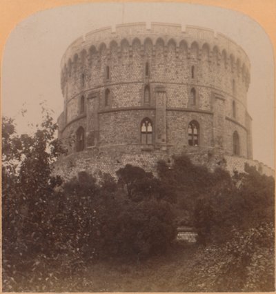 La Torre Redonda, Windsor, Inglaterra - la prisión del castillo desde Eduardo III hasta Carlos II, 1900 de Underwood and Underwood