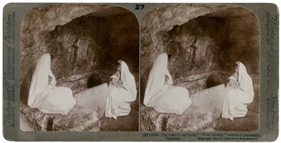 La tumba de Jesús, fuera de Jerusalén, Palestina, 1904 de Underwood and Underwood