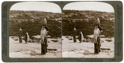 El pueblo de Imwas Emmaus, Palestina, 1900 de Underwood and Underwood