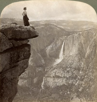 Vista desde Glacier Point, Valle de Yosemite, California, EE.UU., 1902 de Underwood and Underwood