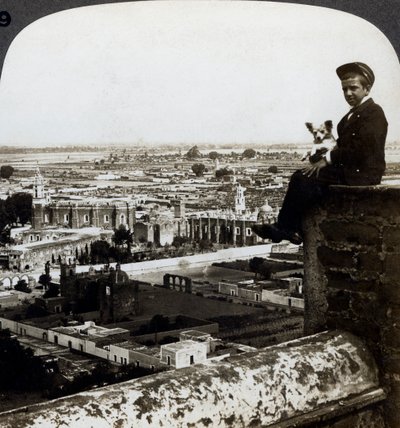 Vista de Cholula, México de Underwood and Underwood
