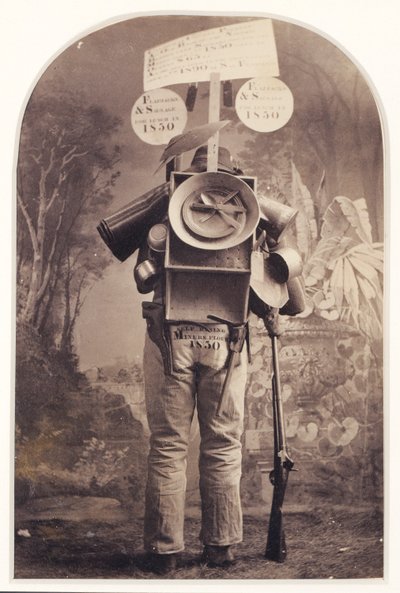 ["Forty-niner" Street Advertiser in Studio, San Francisco] de Unidentified