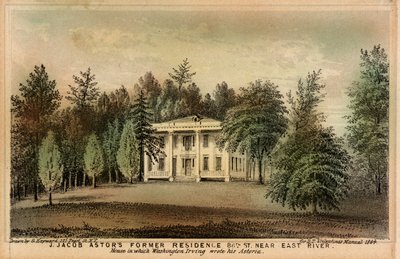 J. Antigua residencia de J. Jacob Astor 88th St. cerca de East River de Unidentified