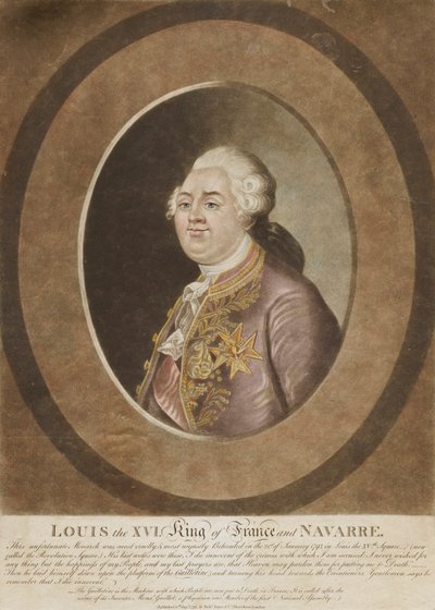 Luis XVI, rey de Francia y Navarra de Unidentified